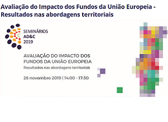 Avaliação do Impacto dos Fundos da União Europeia – Resultados nas Abordagens Territoriais
